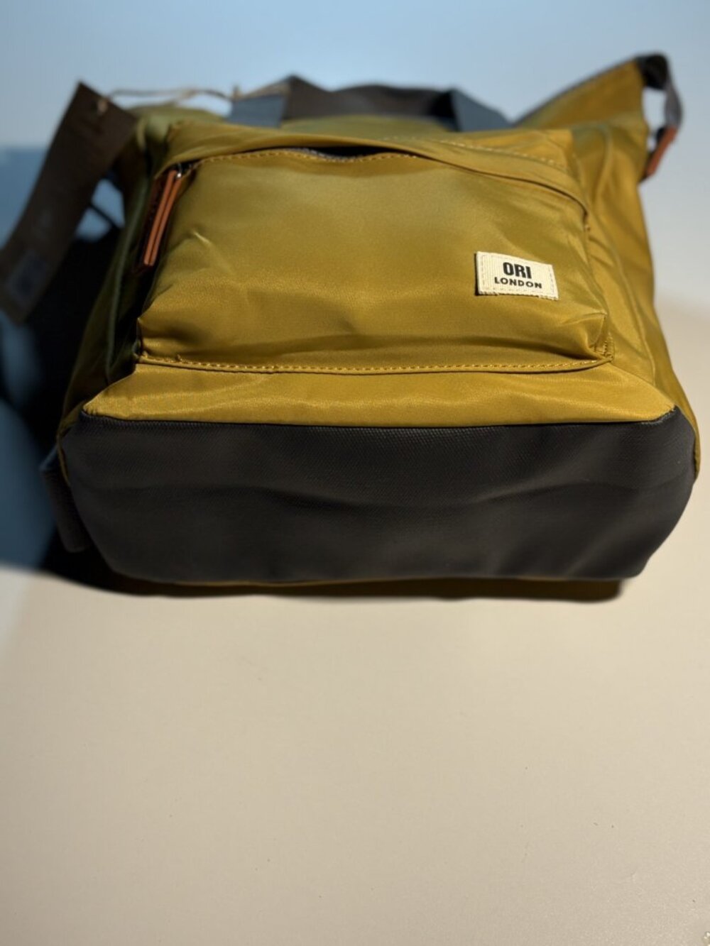 NWT ORI London Bantry B Recycled Nylon Backpack Corn Yellow Small Travel Bag - Picture 3 of 13